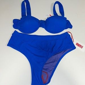 Solid & Striped BRAND NEW Lilo Bikini in Azure Blue